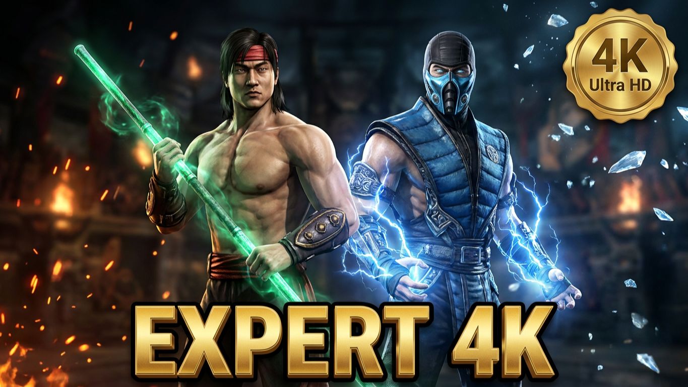 Игра за Liu Kang & Sub-Zero в Mortal Kombat 9 на PC Expert в 4K