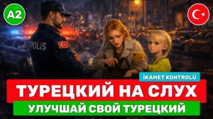 Слушай и понимай турецкий на слух // Еффективная методика для начинающих 👮♂️ İkamet Kontrolü (A2)