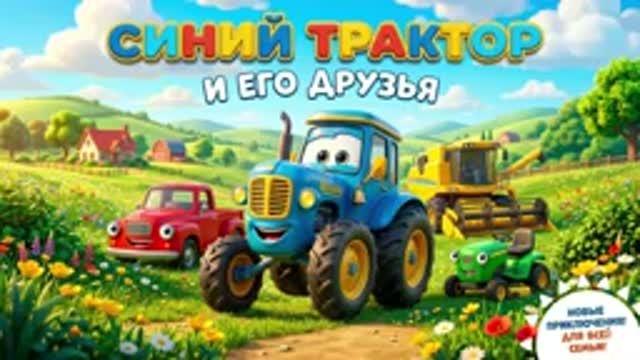 Синий трактор и его друзья.Мультфильм для детей