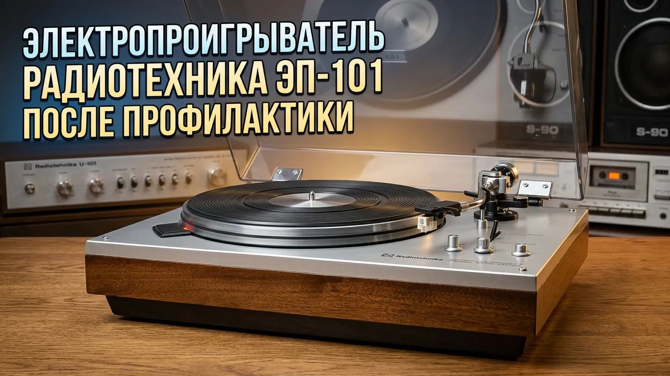 Вторая жизнь легенды - электропроигрыватель Радиотехника ЭП-101 стерео после восстановления
