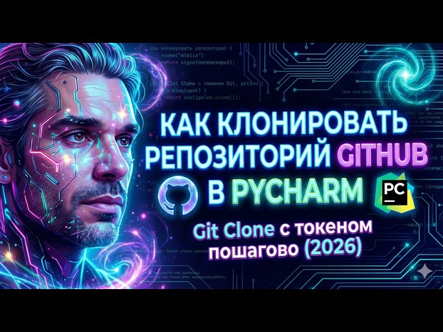Как клонировать репозиторий GitHub в PyCharm | Git Clone с токеном пошагово (2026) смотреть онлайн