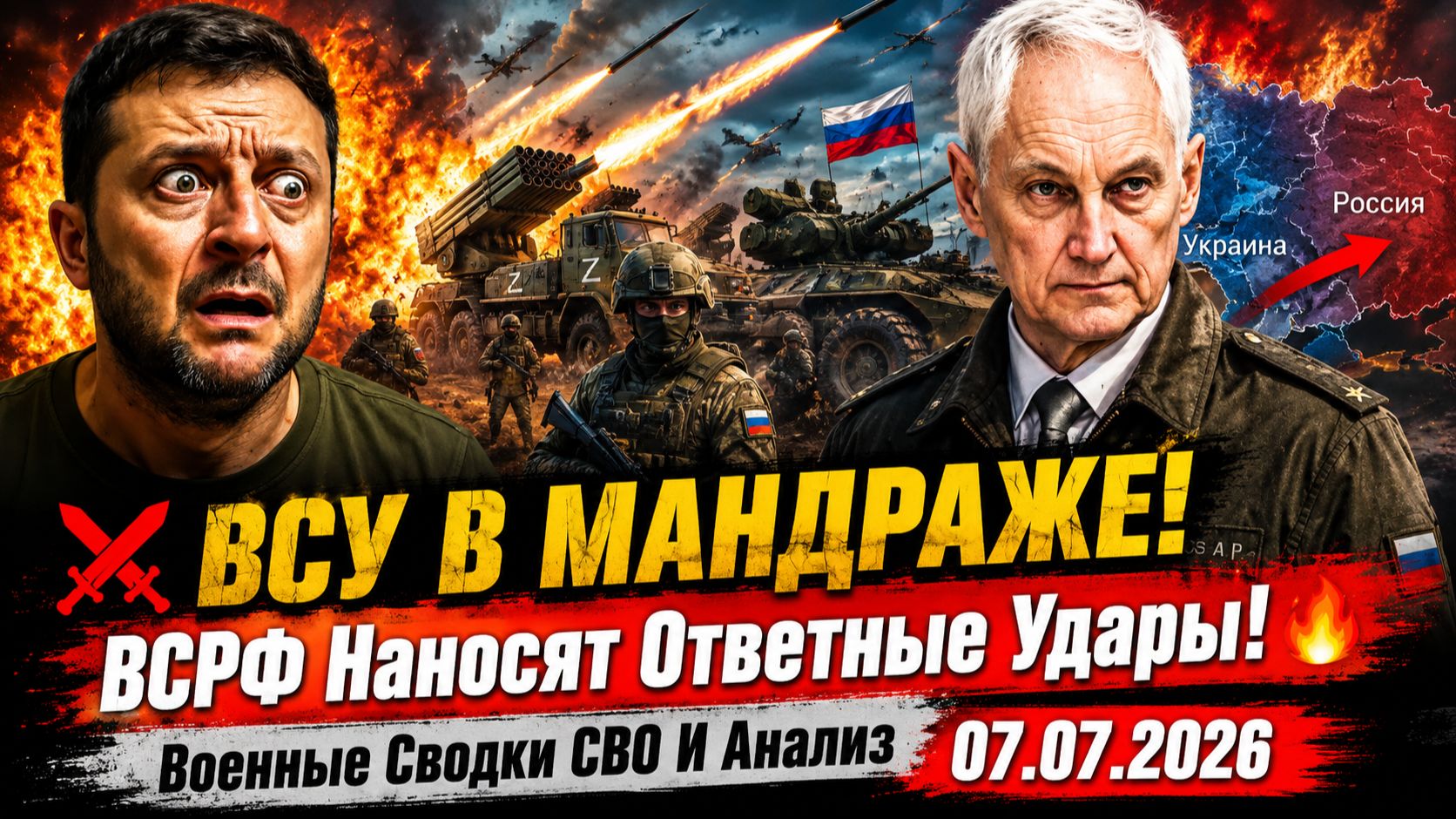 ВСУ ВШОКЕ⚔️ ВСРФ Наносят Ответные Удары🔥 Военные Сводки СВО карта боев