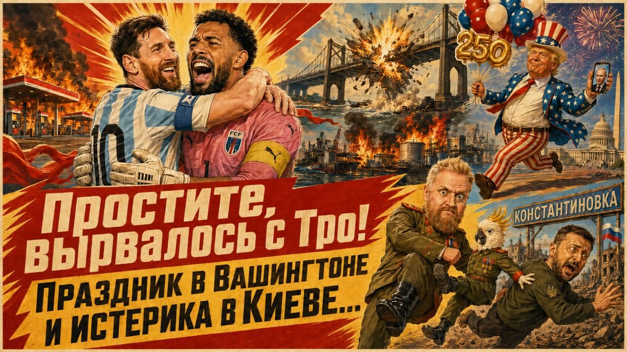 "Простите, вырвалось!" №456 | Про освобождение Константиновки, истерику в Киеве, празднование в США смотреть онлайн