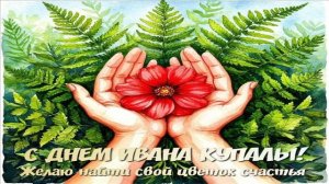 С 6-ОГО НА 7-ОЕ ИЮЛЯ.С ПРАЗДНИКОМ ИВАНА КУПАЛЫ!