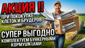 Акция бункерные кормушки