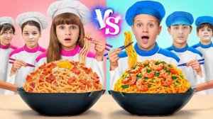 КУЛИНАРНЫЙ ЧЕЛЛЕНДЖ- Девочки VS Мальчики 🔥 | Диана, Рома и друзья