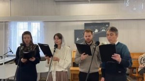 ТЫ НА МЕСТЕ СТОИШЬ _ вокальный квартет