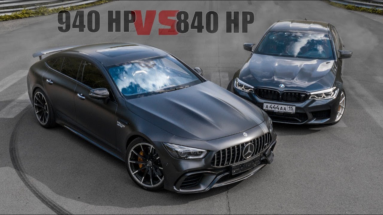 940 л.с. Mercedes-AMG GT63s VS 840 л.с. BMW M5 F90. Борьба противоположностей! смотреть онлайн