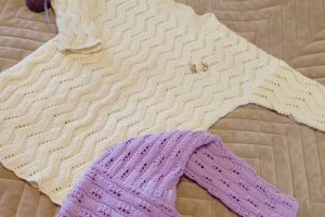 ВЯЗАНИЕ СПИЦАМИ - ОБЗОР ТРЁХ ПУЛОВЕРОВ🧶👕🖼️