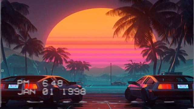 Neon Horizon： 1991 Vaporwave Night Drive