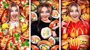 🍕 Девушка ПИЦЦА против Суши и Макдональдса! 🤬 Кулинарный баттл устроил жесткий РАЗНОС! 💥