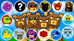 ВСЕ СТИКЕРЫ Super Bear Adventure #343 Мультиплеер Супер Мишки - Пурумчата