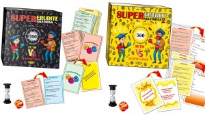 Super Эрудит. Викторина Дети против взрослых (две части). Обзор настольной игры для всей семьи