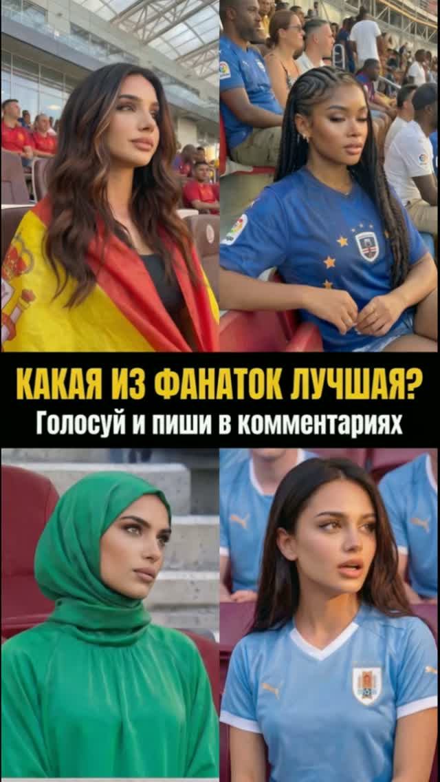 Какая фанатка лучшая? | Группа H: Испания, Кабо-Верде, Саудовская Аравия, Уругвай