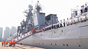 В Китай на учения прибыла группа кораблей Тихоокеанского флота.