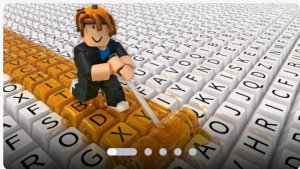 играю Роблокс раскрастье свою клавиатура!