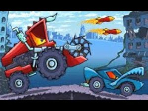 Мультик игра для детей МАШИНА ест МАШИНУ - прохождение игры Car eats car 2 #3