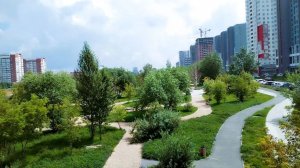 Мост на реке Миасс. Благоустройство новой набережной в Челябинске