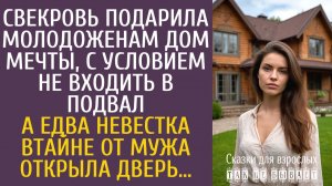 Истории из жизни: Свекровь подарила молодоженам дом мечты, с условием не входить в подвал…