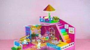 Миниатюрный домик из картона своими руками❤️ DIY поделки😍