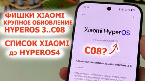 ВЫХОДЯТ НОВЫЕ КРУПНЫЕ ОБНОВЛЕНИЯ HyperOS 3.0.304🔥Фишки XIAOMI и Какие Xiaomi обновятся до HyperOS4