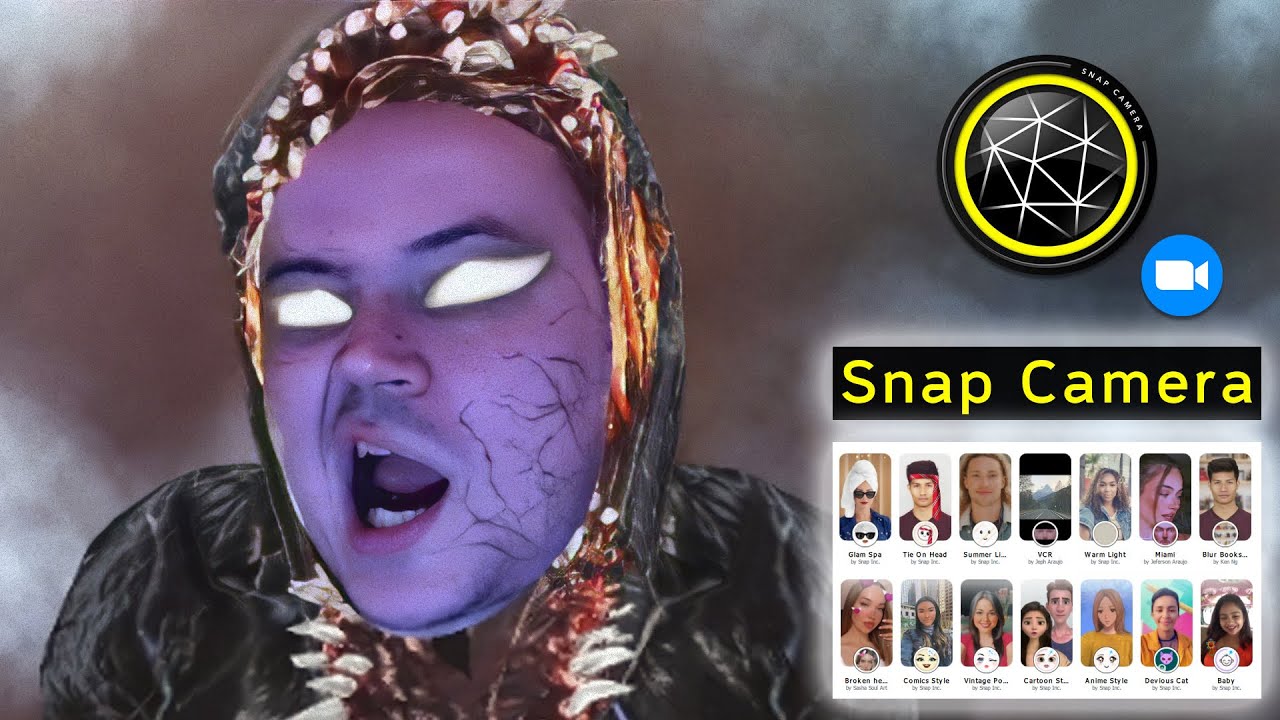 Snap Camera - AR эффекты для вебкамеры (для конференций, трансляций, прямых эфиров, OBS, Zoom и т.д) смотреть онлайн