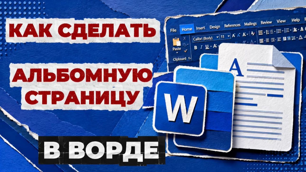 Как в ворде сделать альбомную страницу? смотреть онлайн