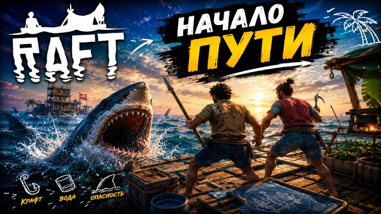 ПРОХОЖДЕНИЕ Raft с другом | Часть 1
