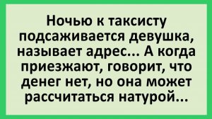 Ночью к таксисту подсаживается девушка, называет адрес... | Анекдоты смешные | Юмор