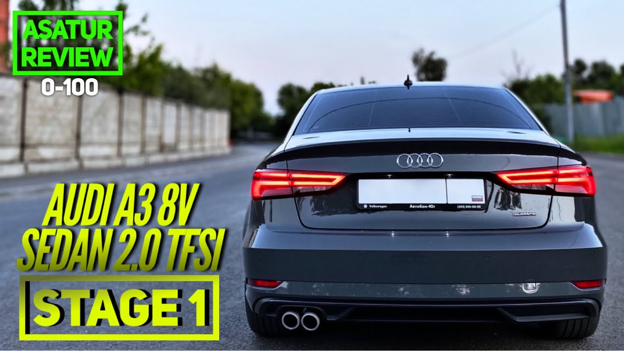 ⏱ 0-100 AUDI A3 8V Sedan 2.0 TFSI Stage 1 Quattro / АУДИ А3 Седан dragy смотреть онлайн