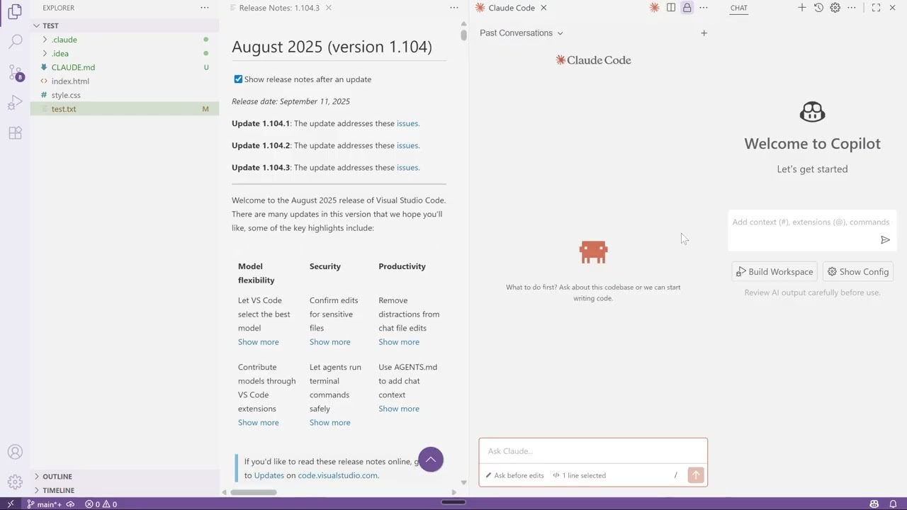 Установка Claude Code в Visual Studio Code