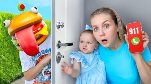 🚨 НЕ ОТКРЫВАЙ ДВЕРЬ НЕЗНАКОМЦУ! Челлендж 24 Часа Под Арестом и Битва Шариков в Реальной Жизни! 🎈💥
