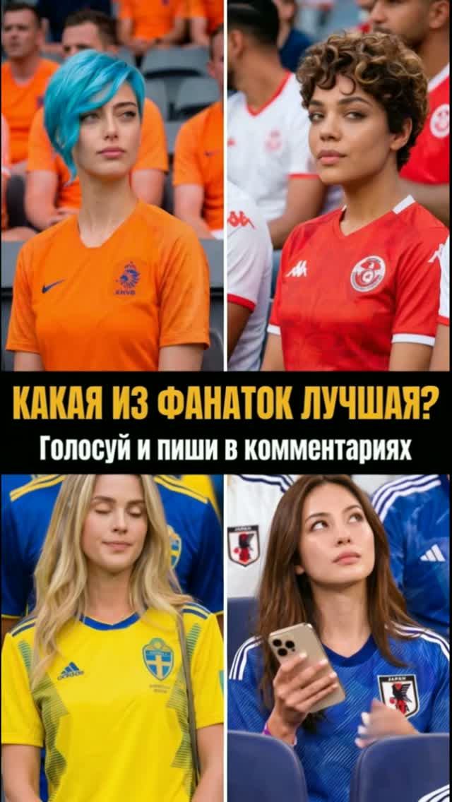 Какая болельщица лучшая? | Группа F: Нидерланды, Тунис, Швеция, Япония