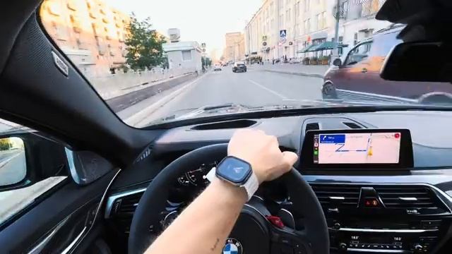 BMW M5 F90 ОТ ПЕРВОГО ЛИЦА По Москве под Макана Deikin Exhaust