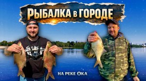 РЫБАЛКА В ГОРОДЕ НА РЕКЕ ОКА. ПЫТАЛИСЬ ЛОВИТЬ НА ВСЁ, НО ЛЕЩ ЛОВИЛСЯ НА САЛО И ПЕНОПЛАСТ С ЧЕСНОКОМ