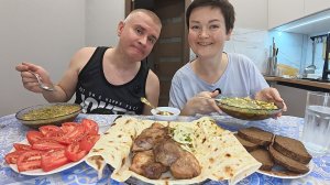 Мукбанг устроили себе ПИР ЖИВОТА, мы это заслужили) ССОРЫ в семье как ОБРАЗ ЖИЗНИ! Семейный ужин