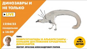 Занятие «Компсогнатиды и альваресзавры — большие достижения крошечных динозавров» // Ярослав Попов