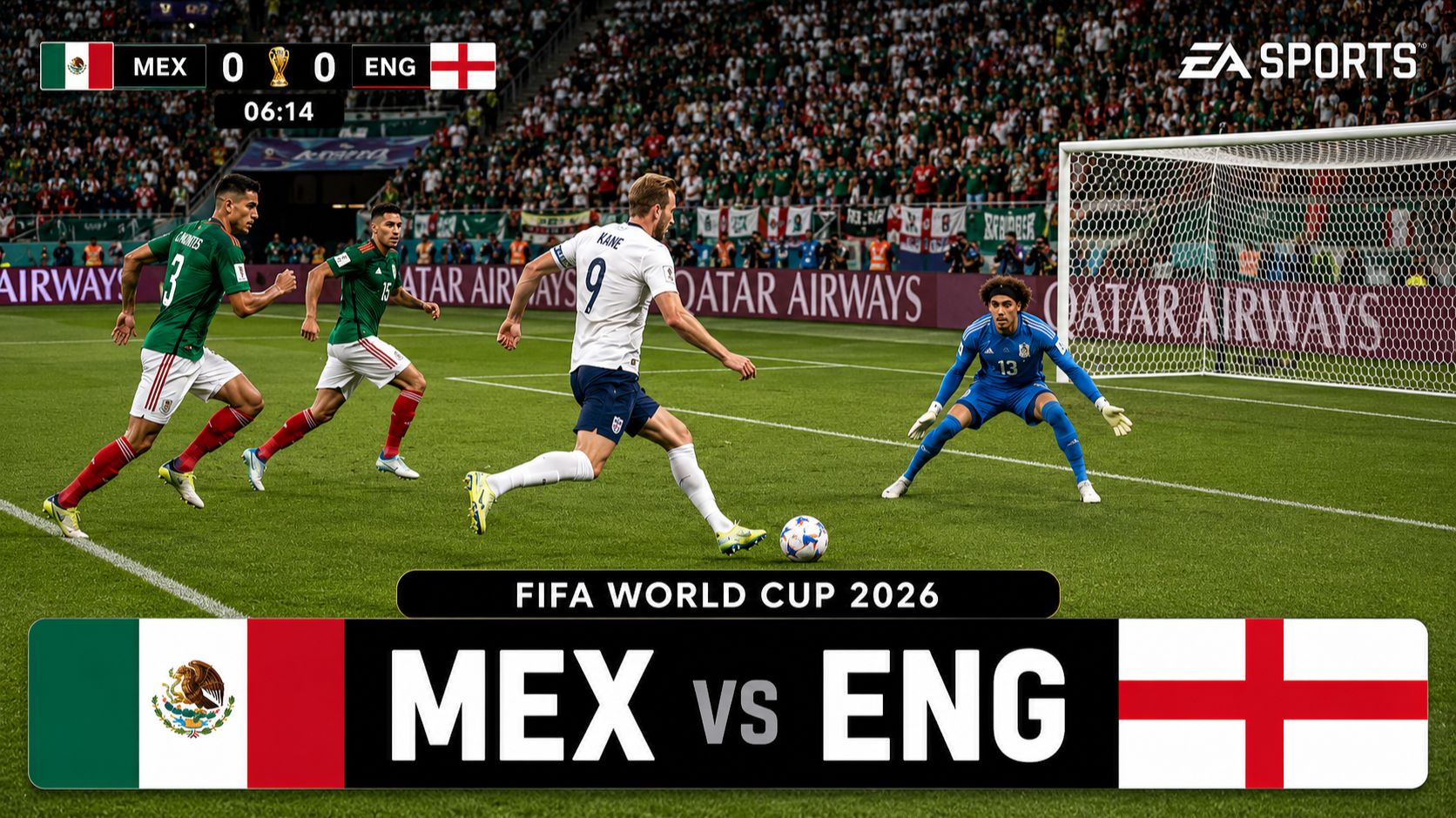Мексика — Англия | FIFA World Cup 2026 | WC26 Football Match | FC26 Gameplay смотреть онлайн
