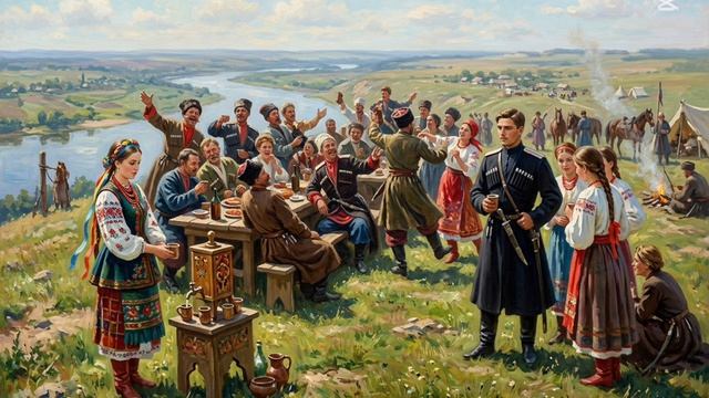 Как на горе казаки гуляют - казачья песня