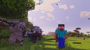 Эпичные бои в minecraft