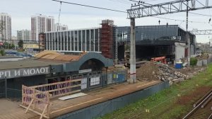 Станция Серп и Молот МЦД-4 накануне временного закрытия (05.07.2026)