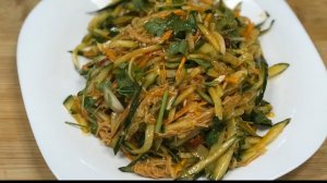 Салат с вешенками Золотая Нить Китайская кухня Рецепт от повара
