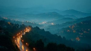 driving through the mist, leaving everything behind. 🌧️