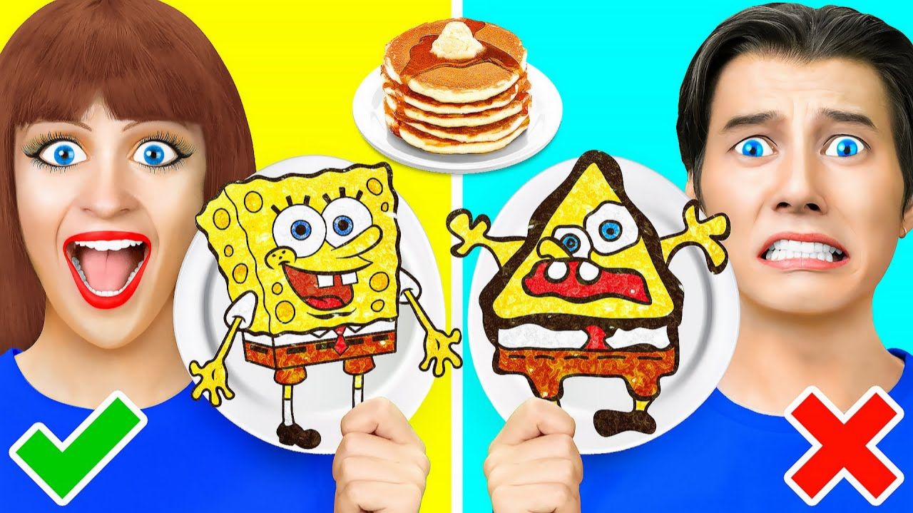 Творческий челлендж с блинчиками! Pancake Art Challenge от Multi DO смотреть онлайн