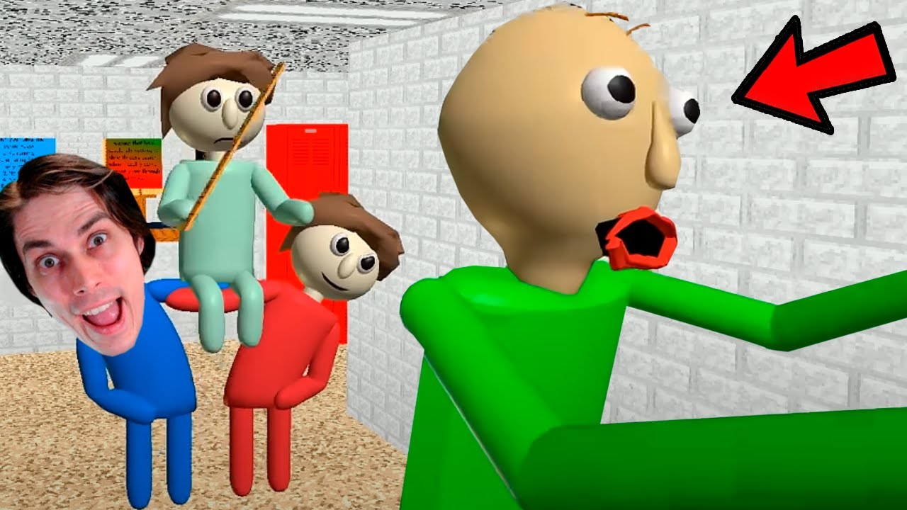 БАЛДИ УБЕГАЕТ ОТ ЛИНЕЙКИ! СМЕШНЫЕ МУЛЬТИКИ Baldi's Basics -Baldi's Anger Management смотреть онлайн
