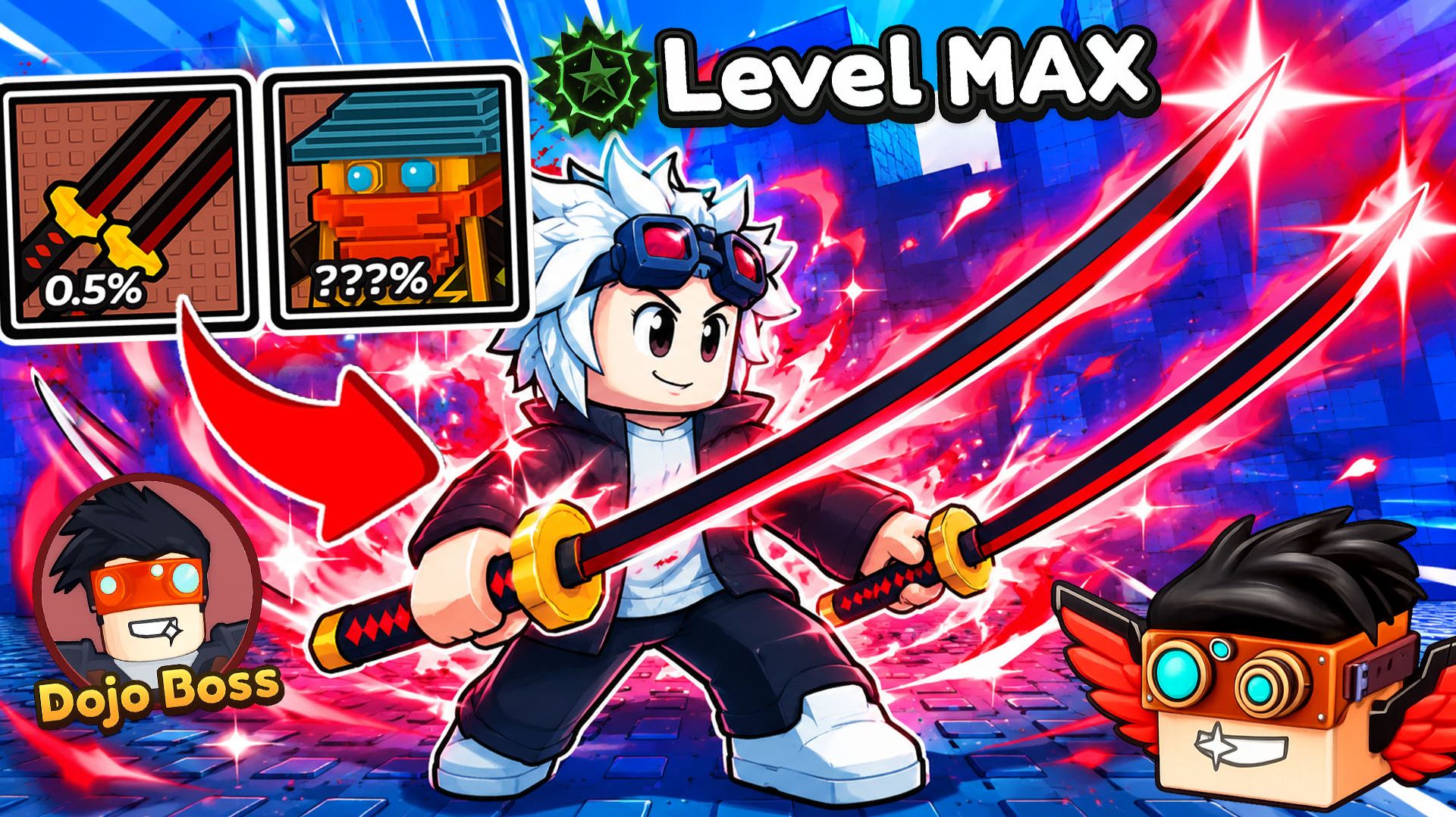 Я ПОЛУЧИЛ АДМИН МЕЧИ DOJONINI С АДМИН БОССА В Lucky Block Rush! ROBLOX смотреть онлайн