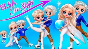 Эльза становится фигуристкой! Поделки для кукол ЛОЛ ОМГ