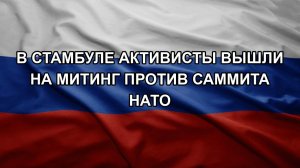 В Стамбуле активисты вышли на митинг против саммита НАТО