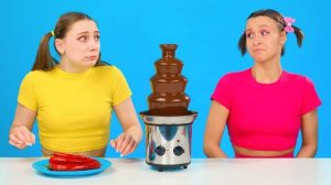 Шоколадный Фонтан Челлендж # Смешные Челленджи c Fun Teen