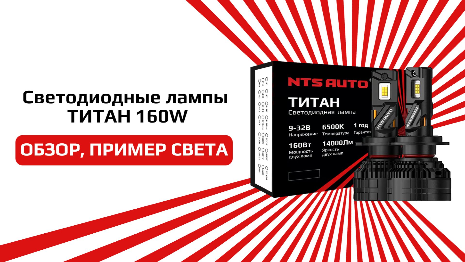 Светодиодные лампы ТИТАН 160W